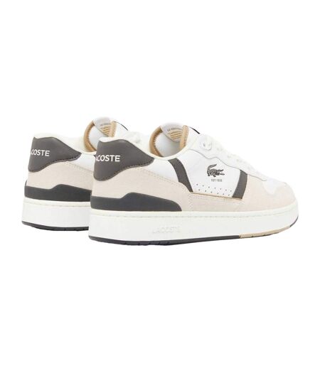 Mens T-clip Set Leather Trainers White Green Lacoste