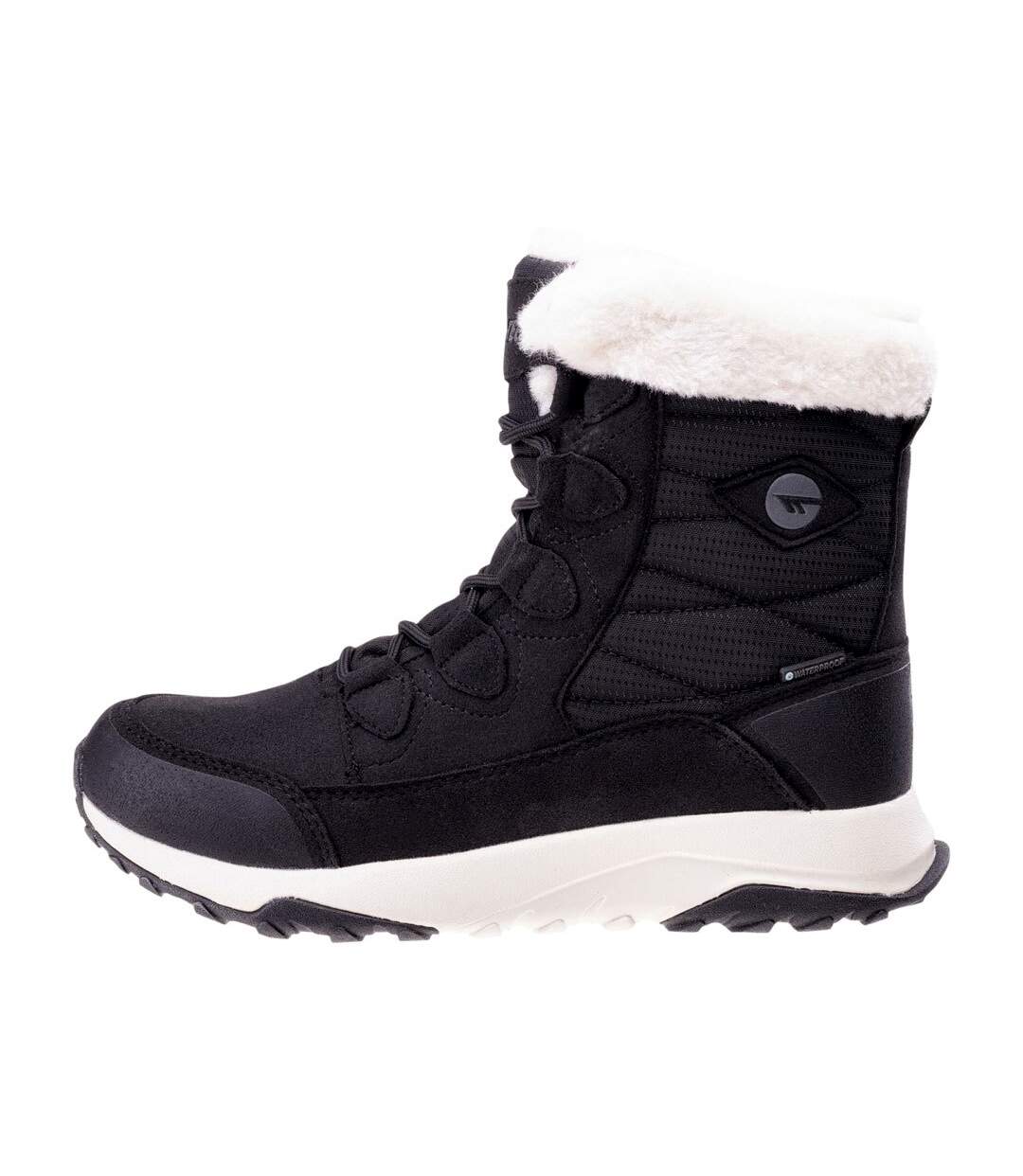 Womens/ladies mestia walking boots black/white Hi-Tec-2