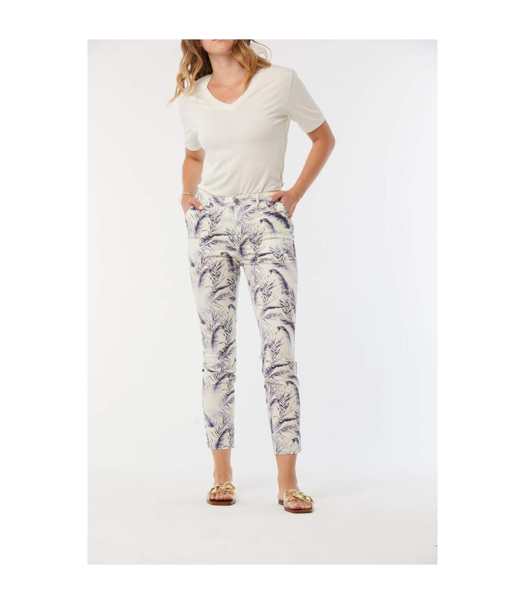 Pantalon coton chino JEMILA