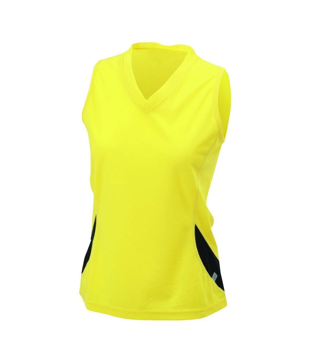 Débardeur running respirant JN315 - jaune - FEMME-1