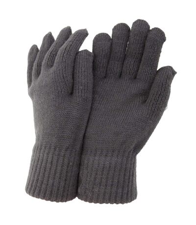 CLEARANCE - Mens Thermal Knitted Winter Gloves (Grey) - UTGL348