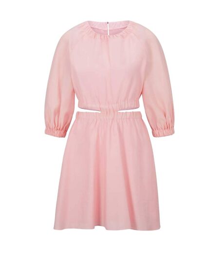 Womens/ladies Kang Cut Out Dress Pink Hugo