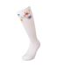 Unisex Adult Floral Arrow Long Socks Sand Off White-2