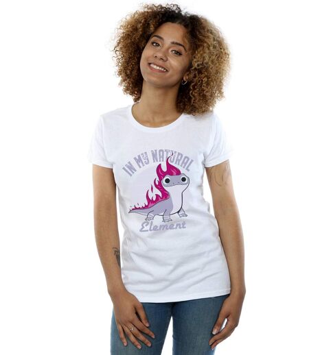 Disney Femme/Les femmes Frozen 2 Salamander Bruni Element Cotton T-Shirt (Blanc) - UTBI21841