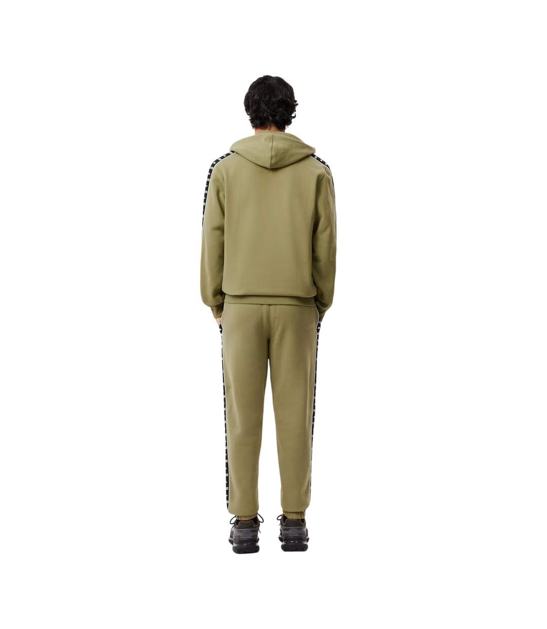 Mens Woven Joggers Khaki Green Lacoste-3