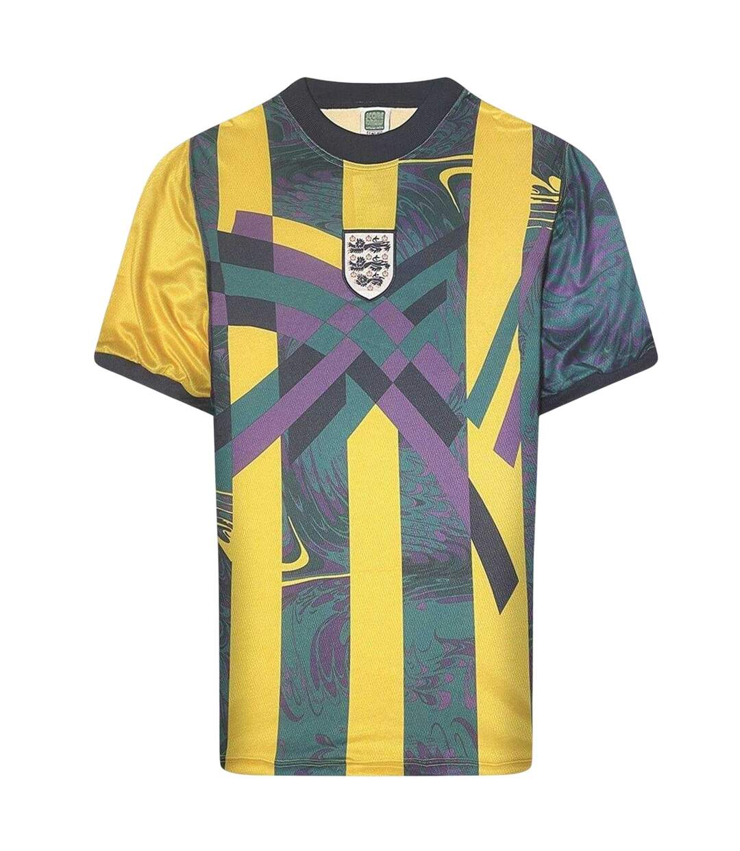 Maillot De Gardien De But Motif/style England Fa Homme Jaune Vert Score Draw-1
