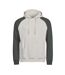 Mens Unlabeled Two Tone Hoodie Cement Dark Green Tee Jays-1