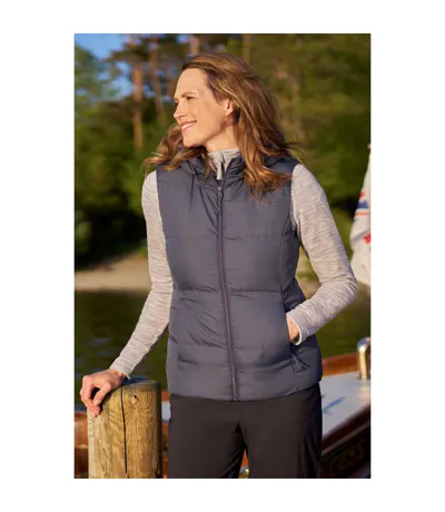 Womens/ladies Astral Ii Padded Gilet Dark Grey Mountain Warehouse