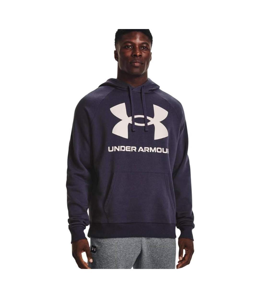 Sweat À Capuche Rival Homme Violet Clair Under Armour-1