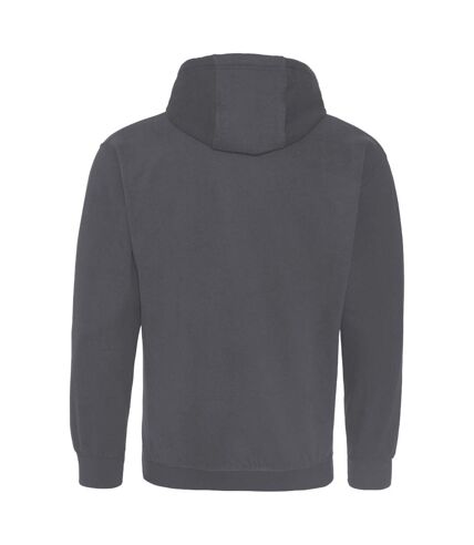 AWDis Just Hoods Adults Unisex Supersoft Hooded Sweatshirt/Hoodie (Charcoal) - UTRW3926