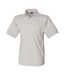 Mens Polycotton Heavy Polo Shirt Heather Grey Henbury-1