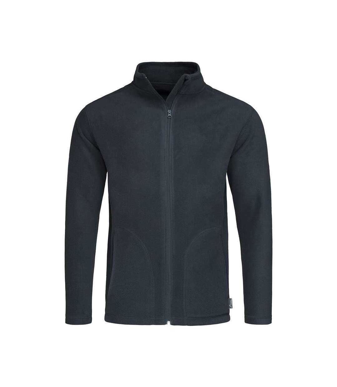 Mens Active Full Zip Fleece Blue Midnight Stedman-2