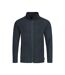 Mens Active Full Zip Fleece Blue Midnight Stedman-2