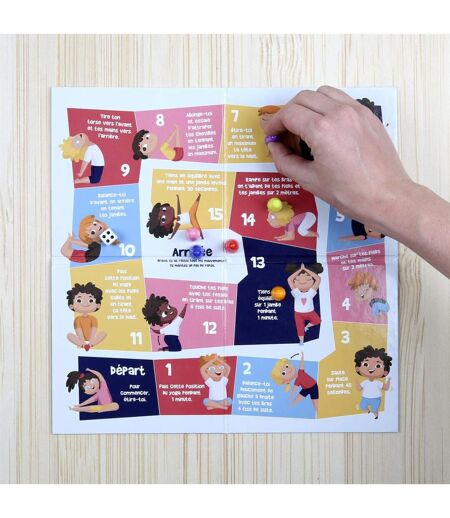 Jeu Enfant Les Mouvements 28cm Multicolore