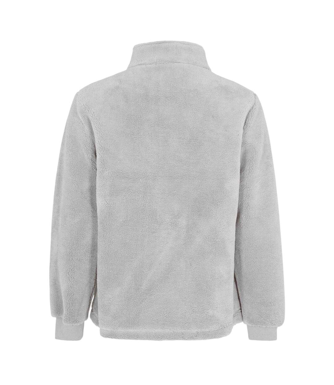 Mens Sherpa Fleece Relaxed Fit Fleece Grey MKI MIYUKI ZOKU-3