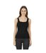 Womens/ladies Pro Essential Vest Top Black USA-4