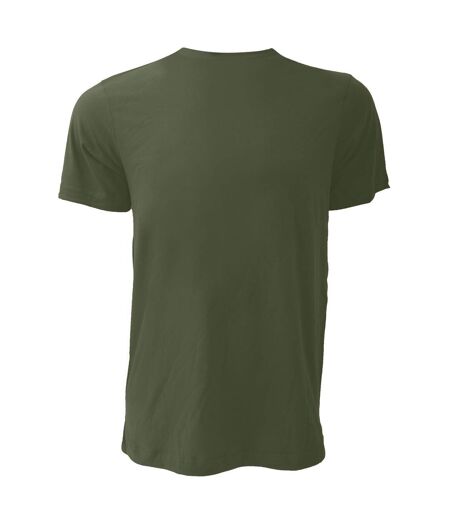 Canvas Unisex Jersey Crew Neck Short Sleeve T-Shirt (Heather Olive) - UTBC163