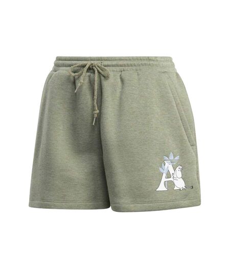 Short De Jogging Motif/style Adidas Femme Vert Moomin