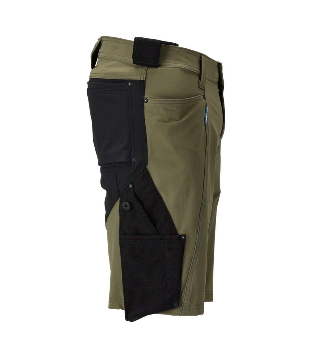 Mens Advanced Work Shorts Moss Green Black Mascot-3