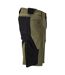 Mens Advanced Work Shorts Moss Green Black Mascot-3