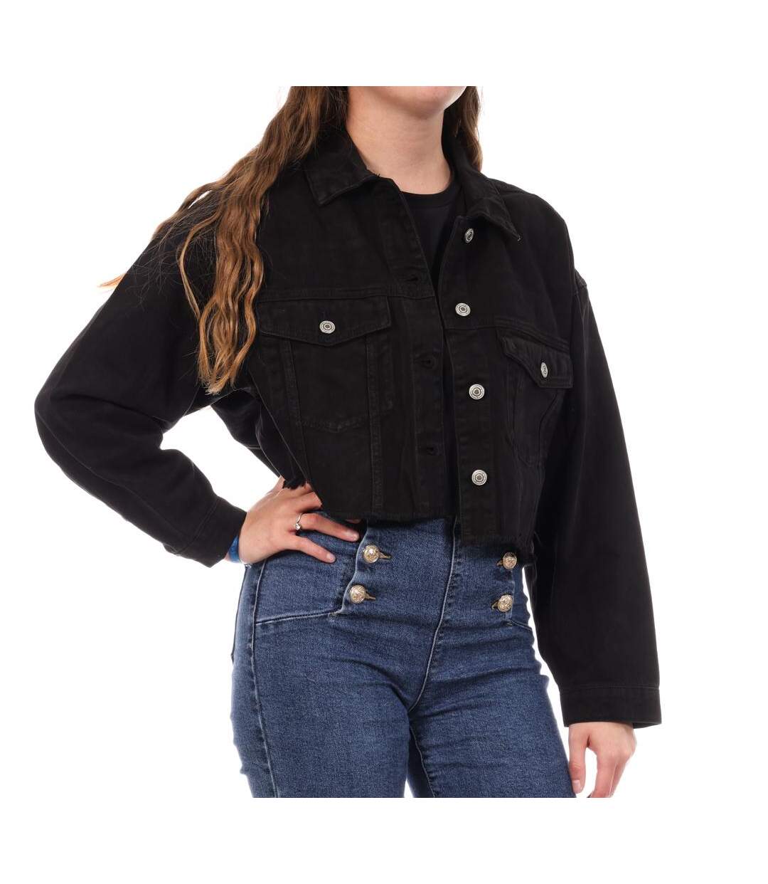 Veste en jean noir femme jennyfer vropy-1