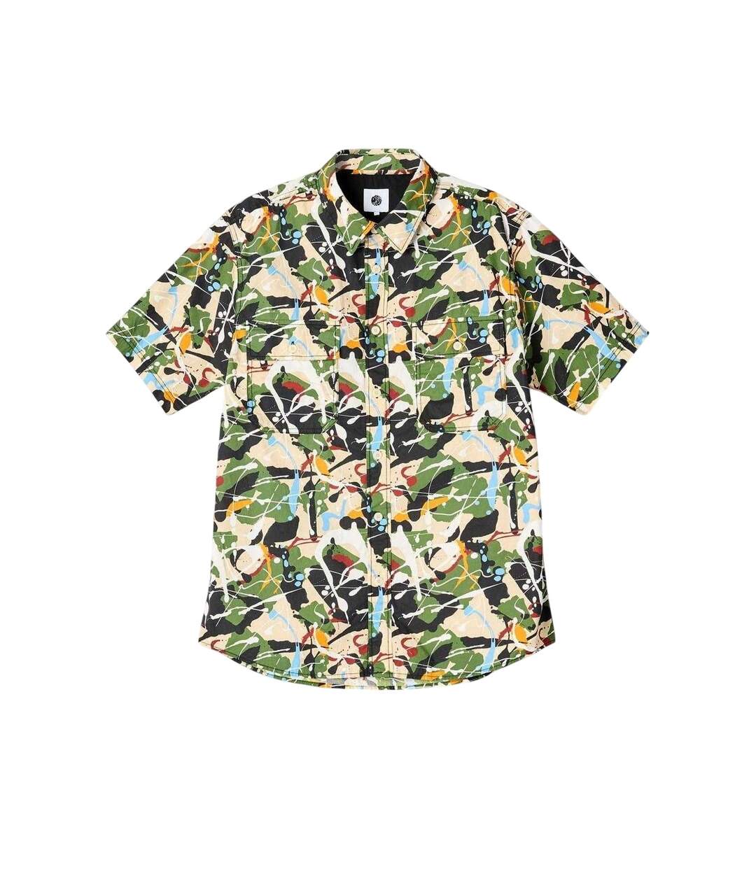 Mens Convergence Regular Shirt Multicoloured Pretty Green-2