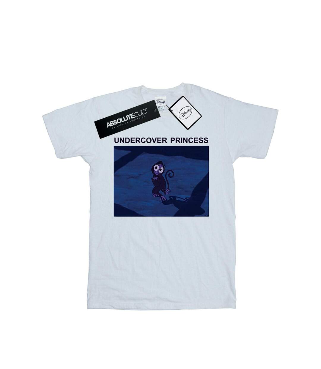 Disney Femme/Les femmes Aladdin Undercover Princess Cotton Boyfriend T-Shirt (Blanc) - UTBI42758-1