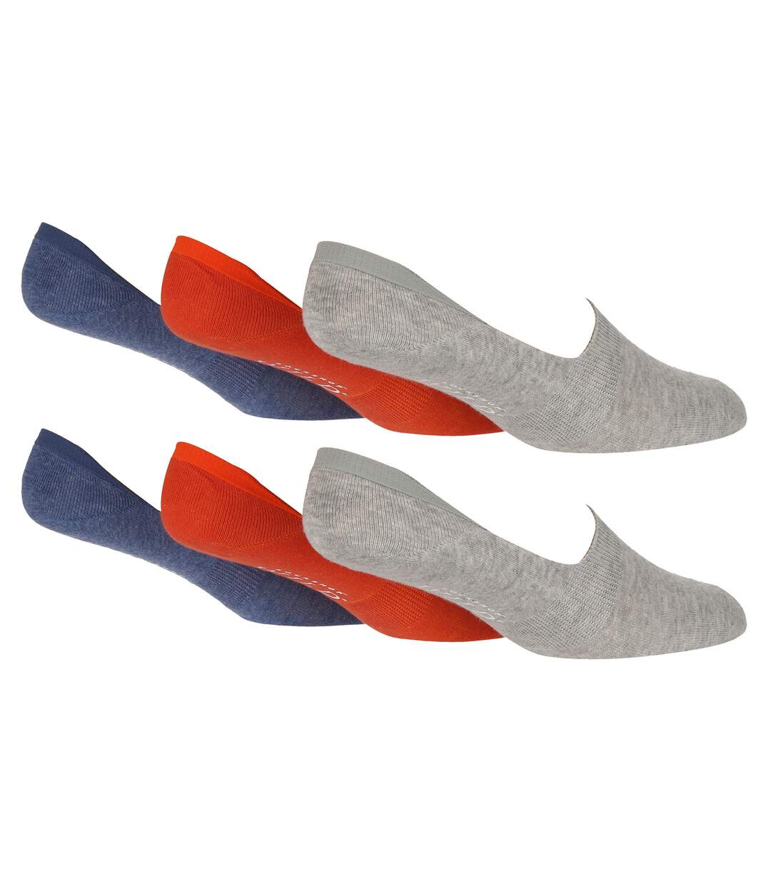 Wildfeet - 6 Paires Homme Chaussettes Basses Bambou avec Talon Grip