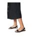 Womens/ladies jocelyn plaited leather wide flat sandals black Dorothy Perkins-3