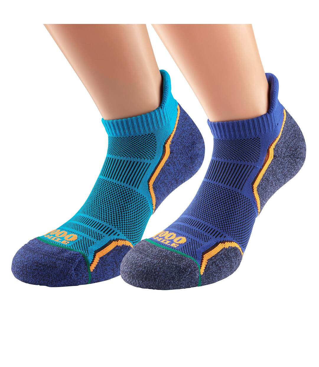 2 Pack Mens Run Socklet - Single Layer Socklet Twin Pack-3