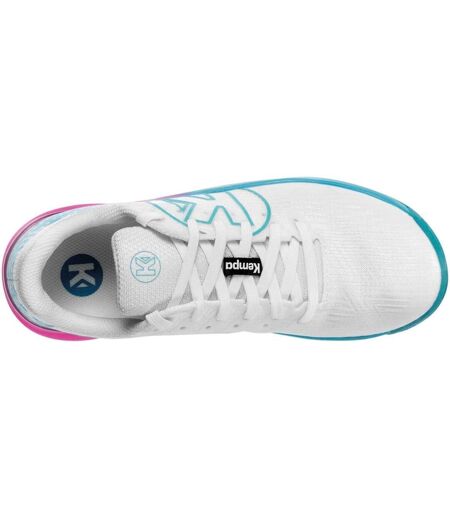 Baskets Attack Pro 2.0 Femme Blanc Turquoise Pâle Kempa