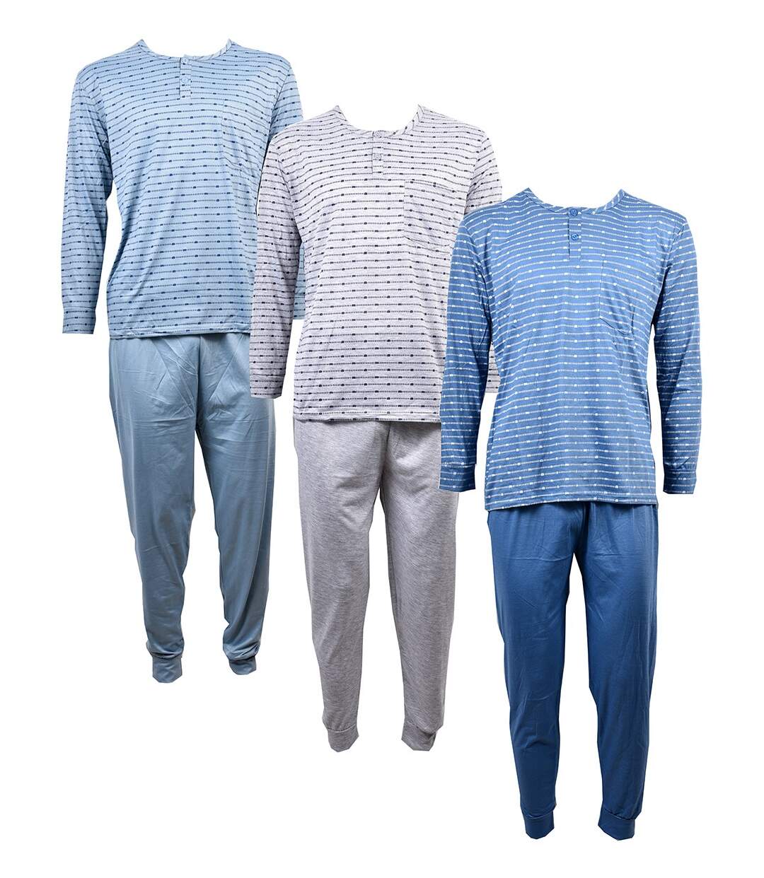 Pyjama Homme Long Eco 3009 BLEU-4