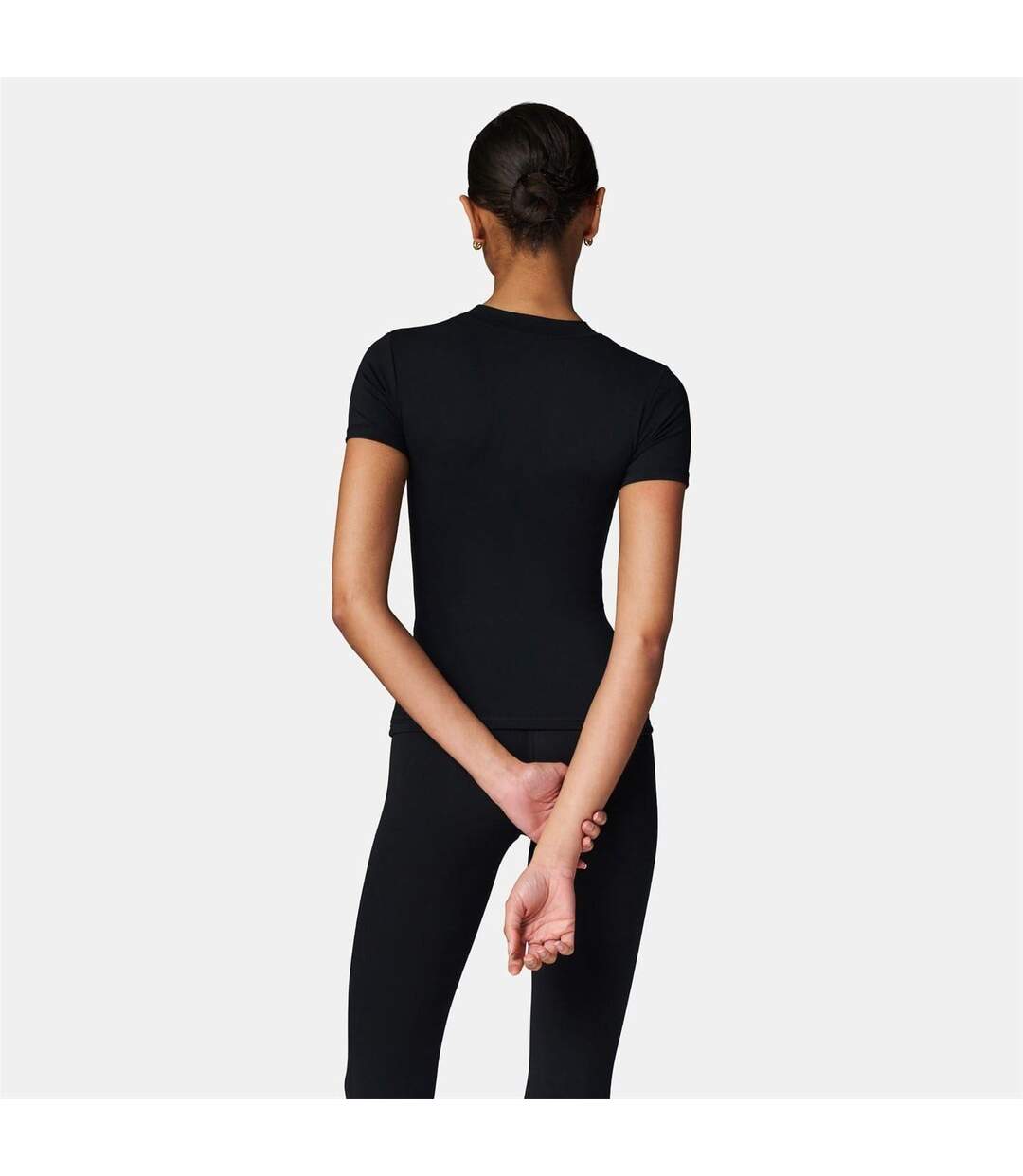 T-shirt Motif/style Emblème Femme Noir Couture Club-3