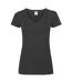 T-shirt Valueweight Femme Noir Fruit Of The Loom-1