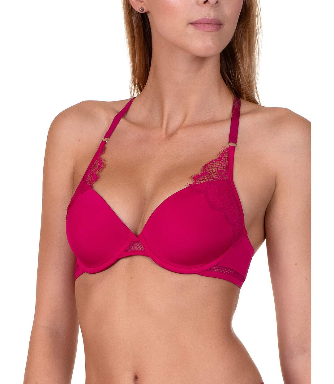 Soutien-gorge push-up Tender Love Lisca rose-1