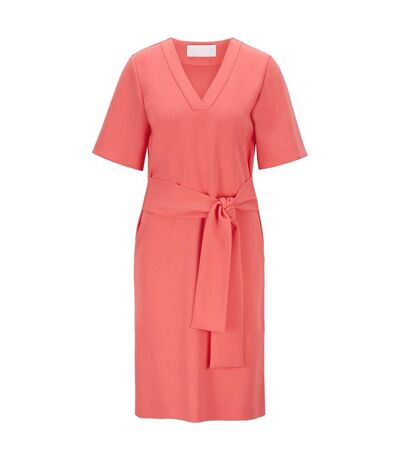 Womens/ladies Dakali V Neck Dress Pink Boss