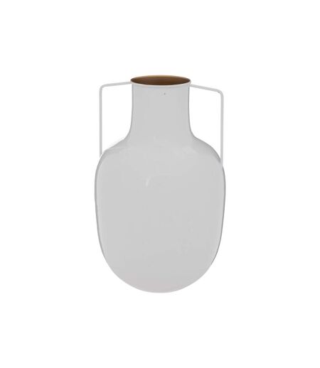 Vase en Métal Le Collectionneur 30cm Blanc