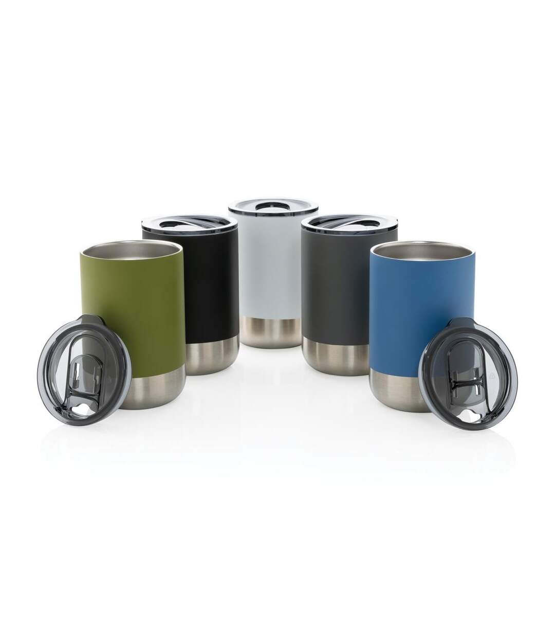 Recycled stainless steel tumbler one size white XD Collection-2