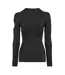 Haut Manches Longues Motif/style Découpé Meteor Femme Noir Off White-3