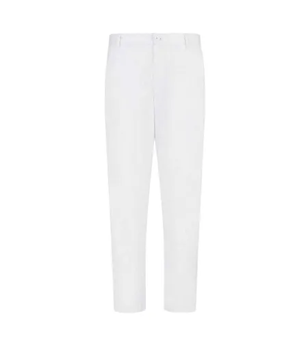 Mens Cotton Trousers White Armani Exchange