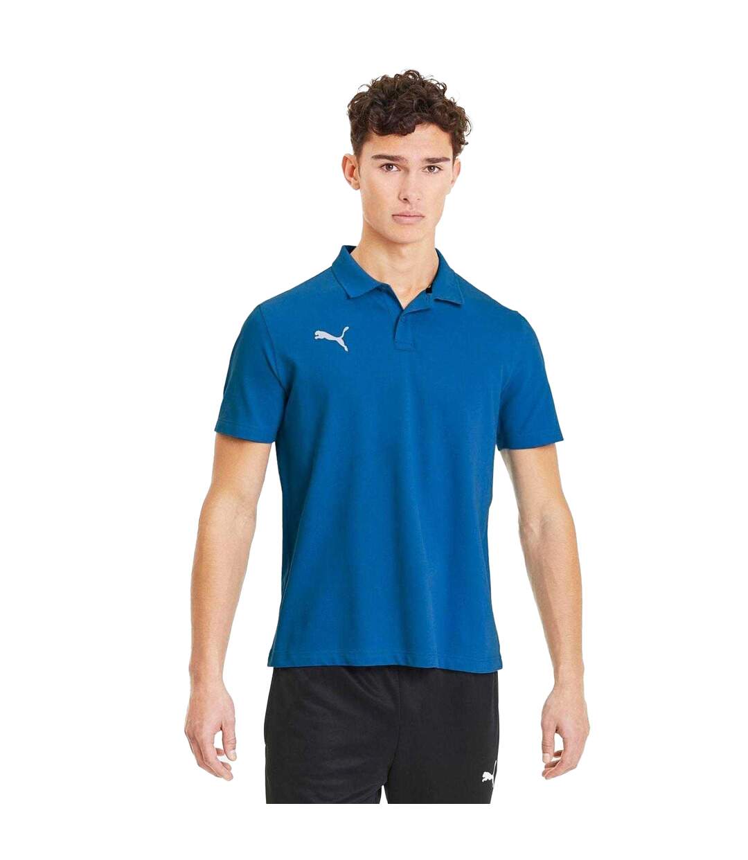 Mens Teamgoal 23 Casuals Polo Shirt Blue Puma-1