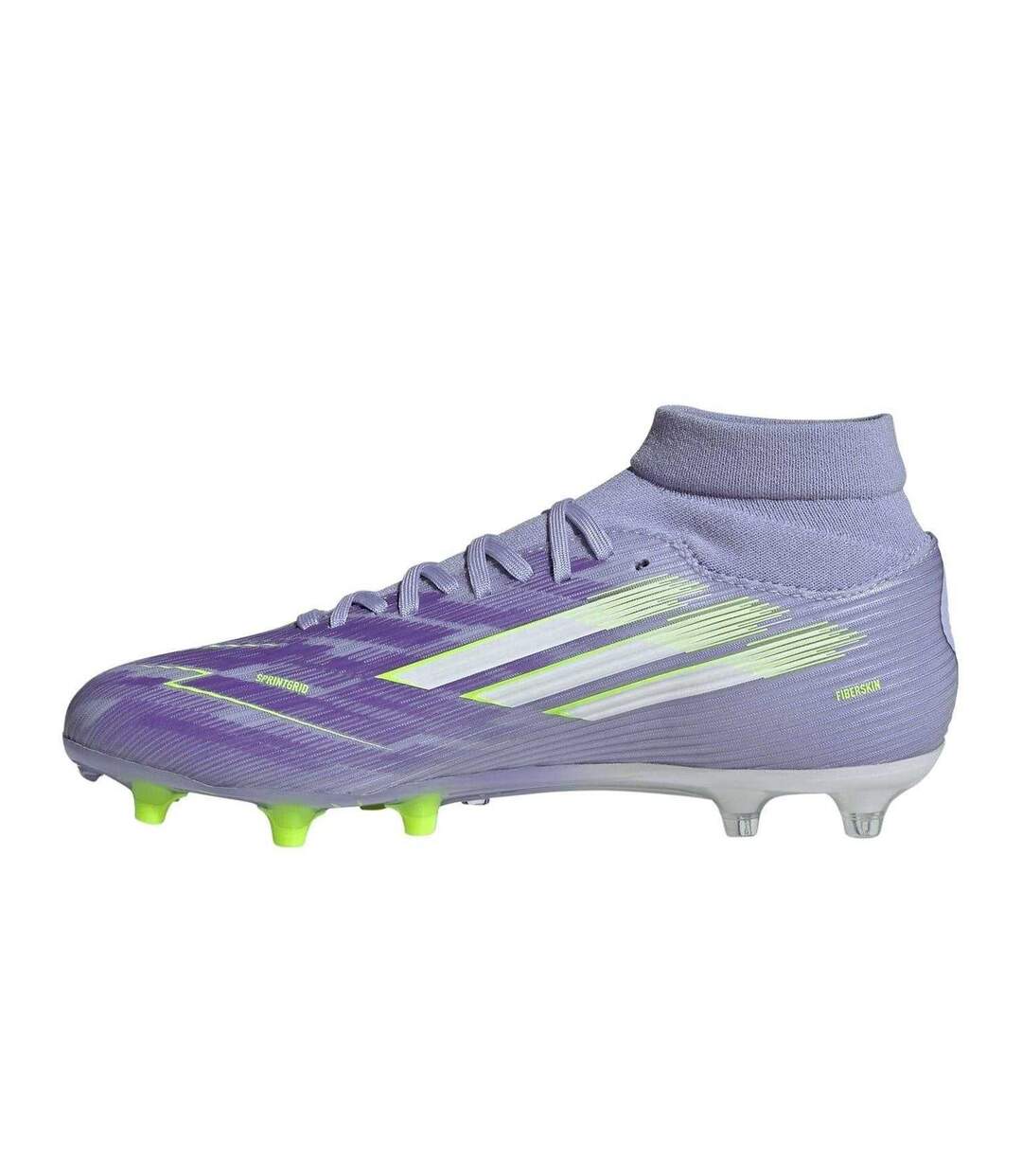 Womens/ladies F50 Firm Ground Football Boots Purple Lemon Adidas-3