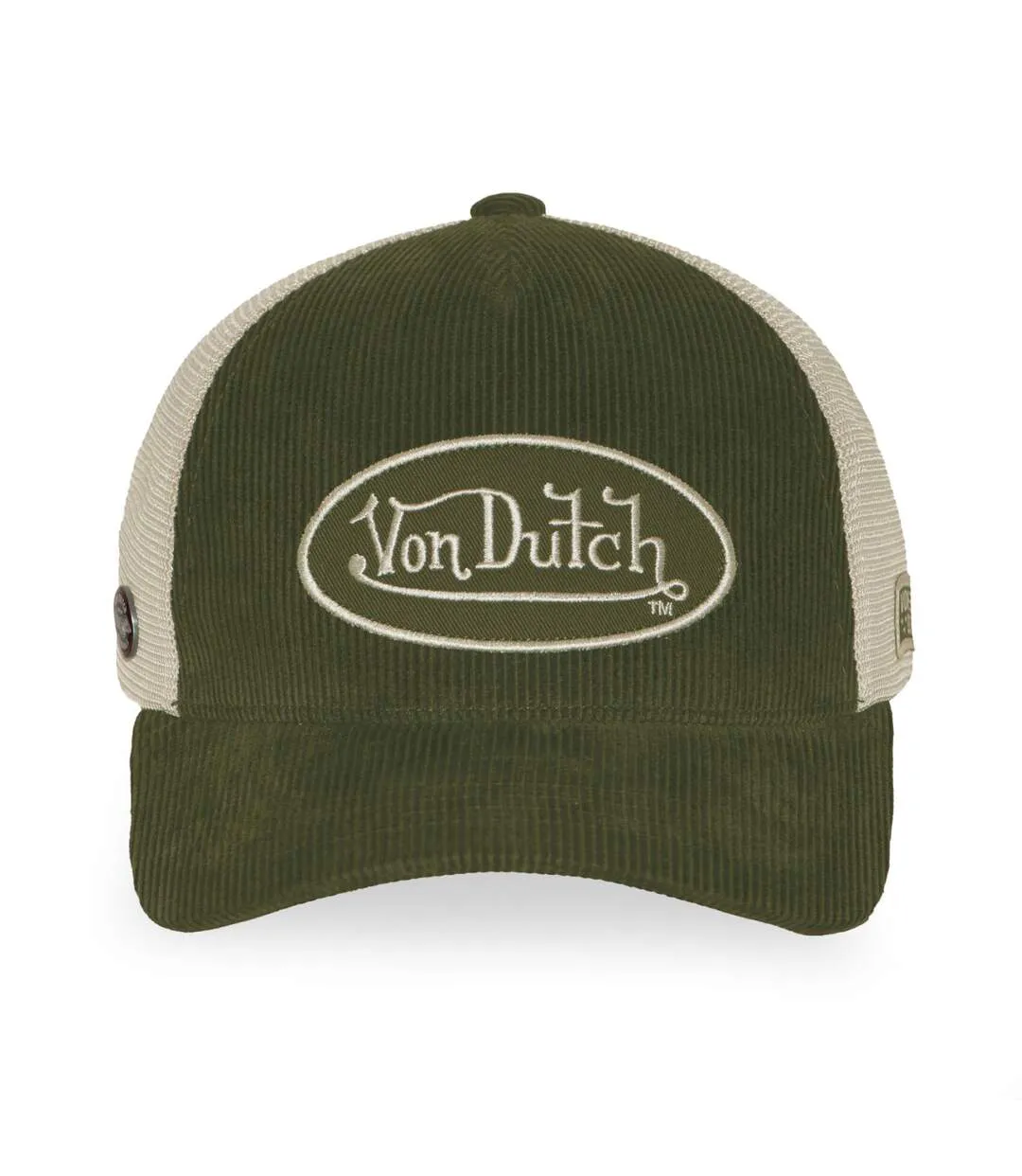 Casquette baseball premium en velours côtelé avec patch B47 Vondutch-2