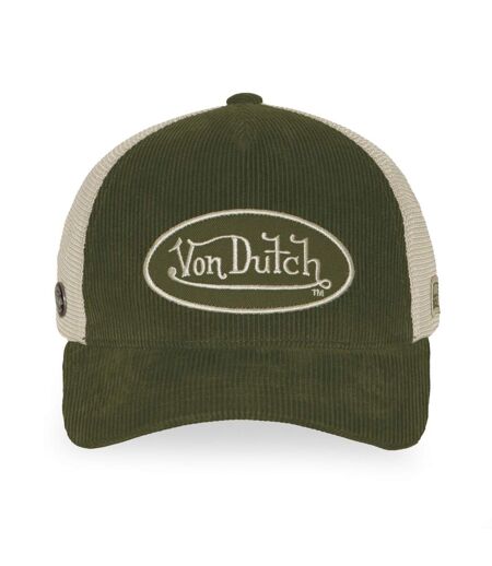 Casquette baseball premium en velours côtelé avec patch B47 Vondutch