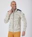 Men's Ecru Knitted Jacket 
