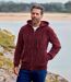 Kapuzenstrickjacke aus Chenille-Wolle-1