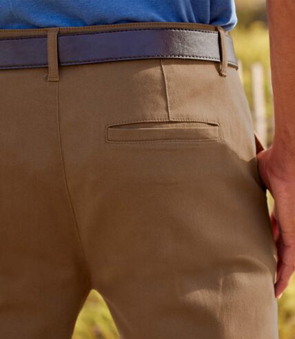 Chino kalhoty ze strečového kepru