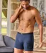 Pack of 3 Men's Comfort Boxer Shorts - Blue Navy Turquoise-3