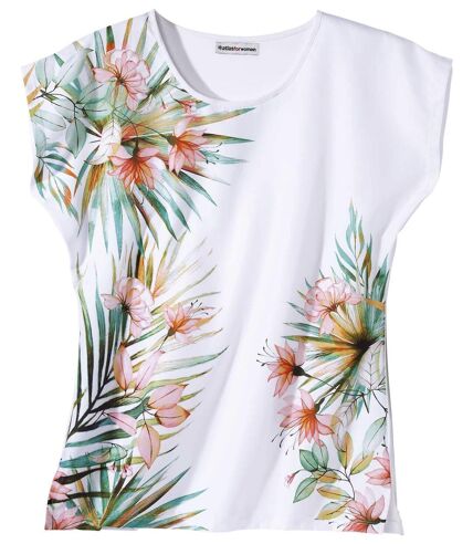 Women's Tropical Print T-Shirt