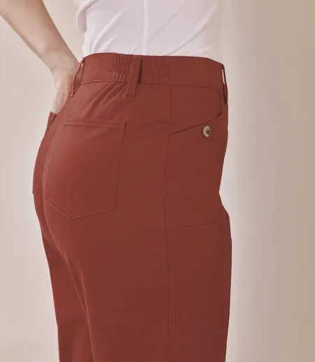  Pantacourt en Twill Stretch